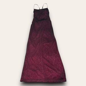 Vintage Glittery Overlay Open-Back Gown 90s Size 2 Frederick’s of Hollywood